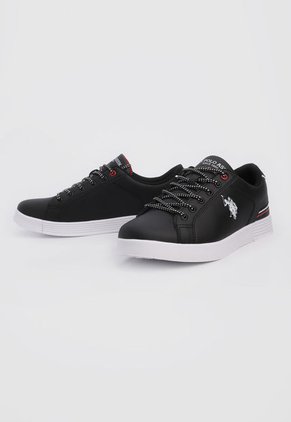 Tenis Lifestyle Negro-Blanco-Rojo Us Polo Assn