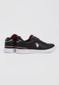 Tenis Lifestyle Negro-Blanco-Rojo Us Polo Assn de US Polo Assn