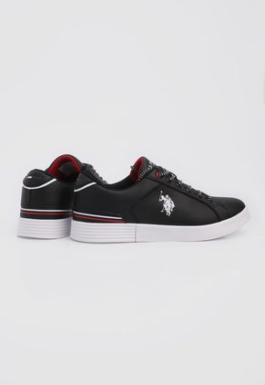 Tenis Lifestyle Negro-Blanco-Rojo Us Polo Assn