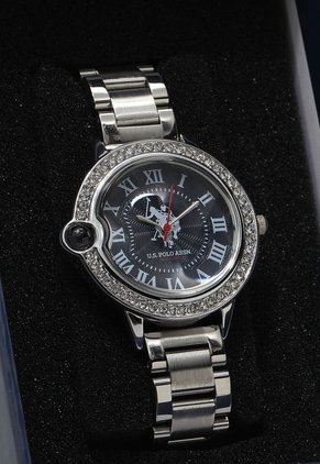 Reloj Plateado-Azul-Blanco Us Polo Assn