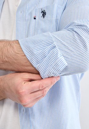 Camisa U.S. POLO ASSN. Celeste