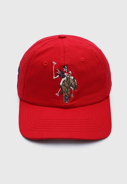 Gorra Rojo-Azul Navy-Plateado Us Polo Assn