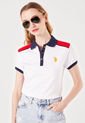 Camiseta Polo Blanco-Azul-Rojo Us Polo Assn de US Polo Assn