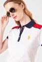 Camiseta Polo Blanco-Azul-Rojo Us Polo Assn de US Polo Assn