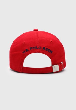 Gorra Rojo-Azul Navy-Plateado Us Polo Assn