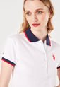 Camiseta Polo Blanco-Azul-Rojo Us Polo Assn de US Polo Assn