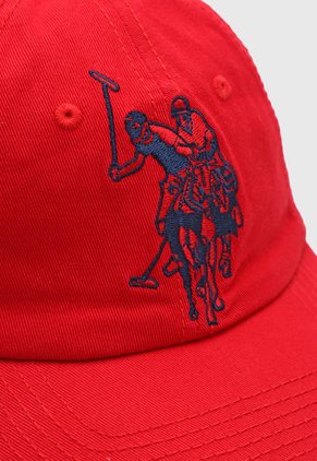 Gorra Rojo-Azul Navy-Plateado Us Polo Assn
