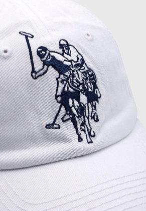 Gorra Blanco-Azul Navy-Plateado Us Polo Assn