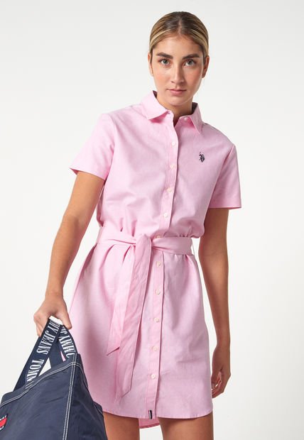 Vestido Rosa Us Polo Assn