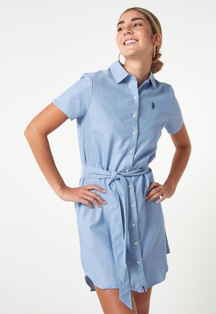 Vestido Azul Us Polo Assn