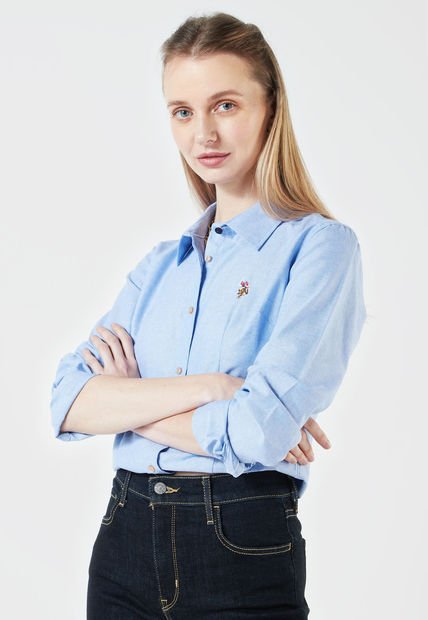 Camisa Azul Us Polo Assn