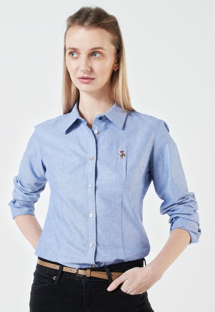 Camisa Azul Us Polo Assn