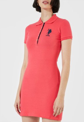 Vestido Coral-Azul Us Polo Assn