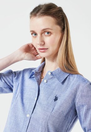 Camisa Azul Us Polo Assn