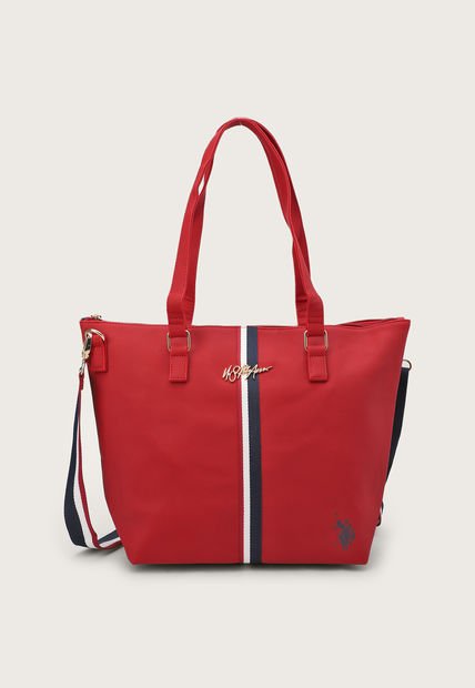 Bolso Rojo-Azul Navy-Blanco Us Polo Assn
