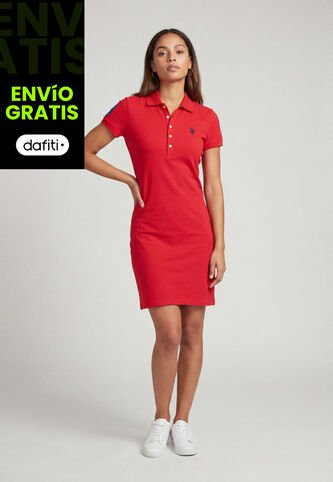 Vestido Corto U.S. POLO ASSN. Rojo US Polo Assn