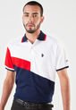 Polo Blanco-Azul-Rojo Us Polo Assn de US Polo Assn