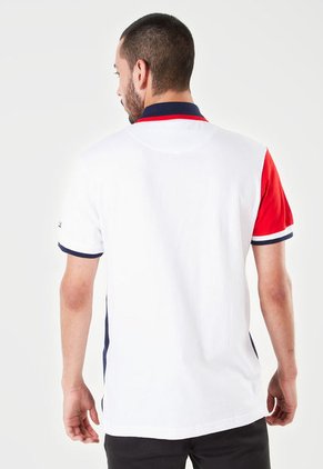 Polo Blanco-Azul-Rojo Us Polo Assn