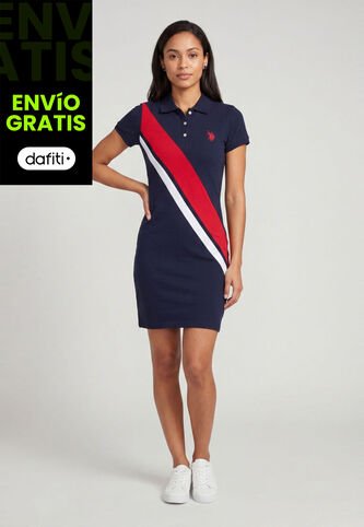 Vestido Midi U.S. POLO ASSN. Azul US Polo Assn
