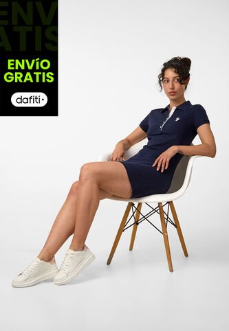 Vestido Midi U.S. POLO ASSN. Azul US Polo Assn