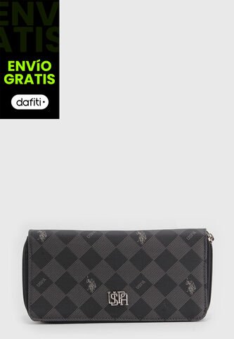 Billetera U.S. POLO ASSN. Gris Oscuro US Polo Assn