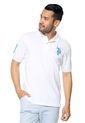 Polo Blanco-Azul Turquesa Us Polo Assn de US Polo Assn