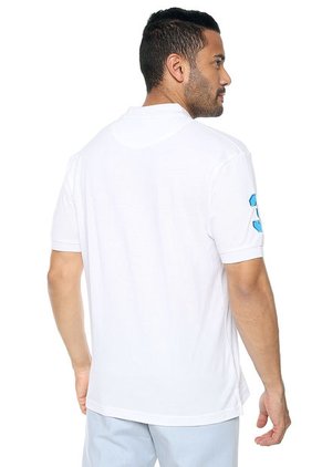 Polo Blanco-Azul Turquesa Us Polo Assn