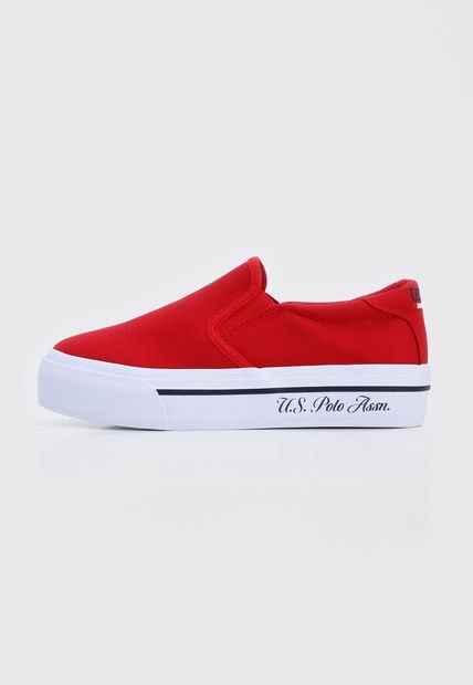 Tenis Lifestyle Rojo-Blanco-Azul Us Polo Assn
