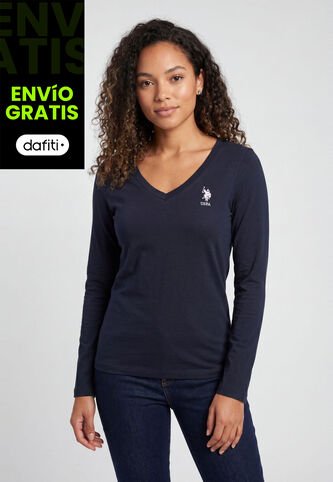 Camiseta Manga Larga U.S. POLO ASSN. Azul US Polo Assn