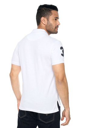 Polo Blanco-Azul Us Polo Assn