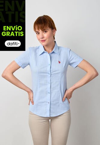Camisa U.S. POLO ASSN. Celeste US Polo Assn