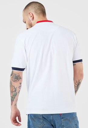 Polo Blanco-Rojo-Azul Us Polo Assn