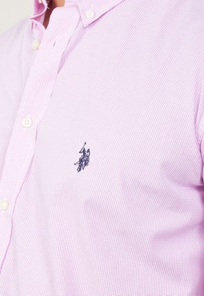 Camisa Rosa-Blanco Us Polo Assn