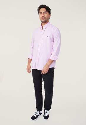 Camisa Rosa-Blanco Us Polo Assn