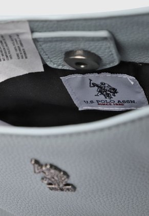 Bolso Manos Libres Azul Grisáceo-Blanco US POLO ASSN