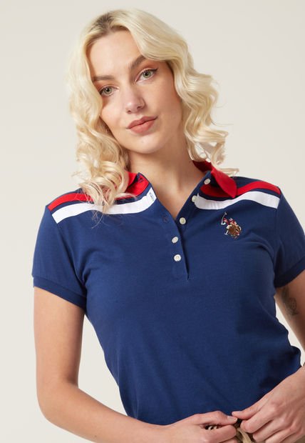 Polo Azul Royal-Rojo-Blanco Us Polo Assn