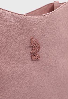 Bolso Manos Libres Palo Rosa-Azul Us Polo Assn