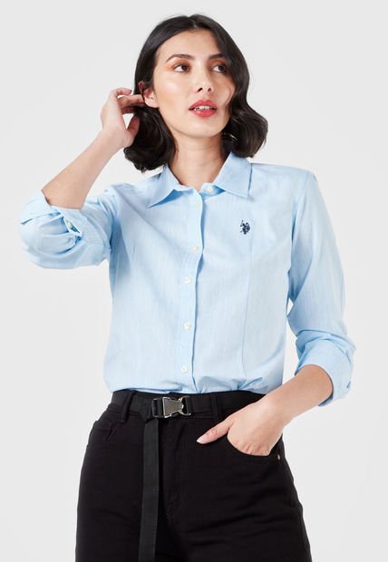 Camisa Celeste Us Polo Assn