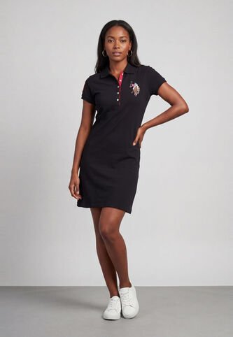 Vestido Midi U.S. POLO ASSN. Negro US Polo Assn