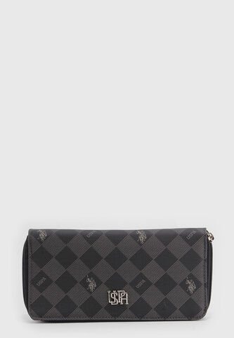 Billetera U.S. POLO ASSN. Gris Oscuro US Polo Assn