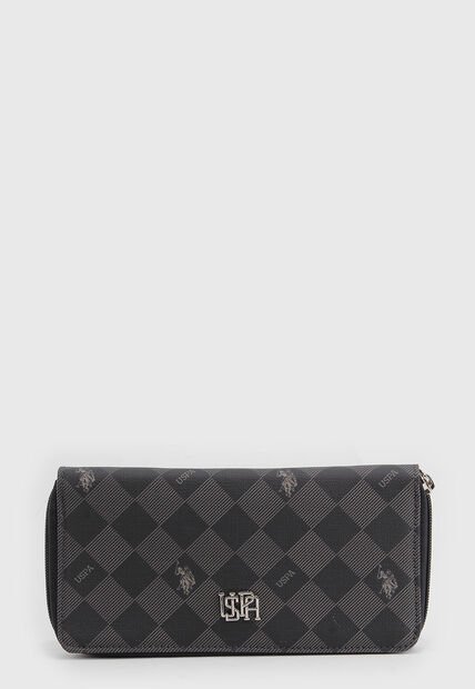Billetera U.S. POLO ASSN. Gris Oscuro