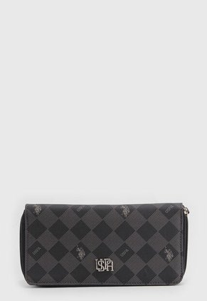 Billetera U.S. POLO ASSN. Gris Oscuro