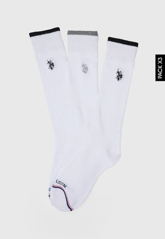 Medias X3 U.S. POLO ASSN. Blanco US Polo Assn