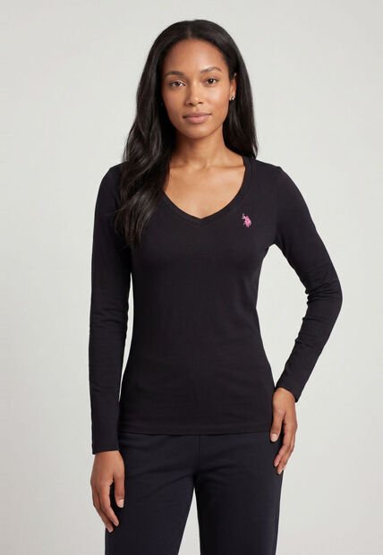 Camiseta Manga Larga U.S. POLO ASSN. Negro