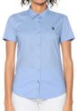 Camisa Azul Us Polo Assn de US Polo Assn