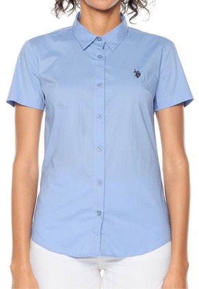 Camisa Azul Us Polo Assn
