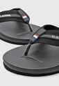 Sandalias Flip Flop U.S. POLO ASSN. Negro de US Polo Assn