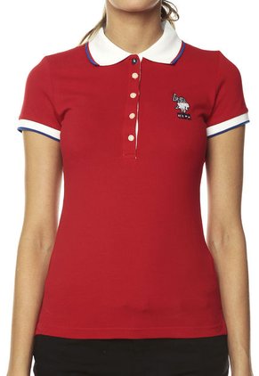 Camiseta Polo Rojo-Blanco US Polo Assn
