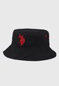 Gorro Negro-Rojo Us Polo Assn de US Polo Assn