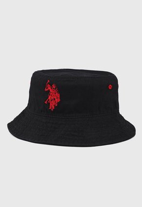 Gorro Negro-Rojo Us Polo Assn